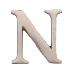 Heritage Brass Letter N  - Pin Fix 51mm